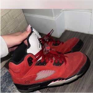 Jordan Kids Shoes Red and Black